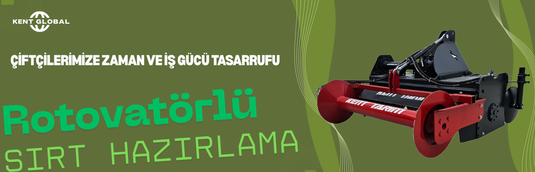 Banner Rotovatörlü Sırt Hazırlama
